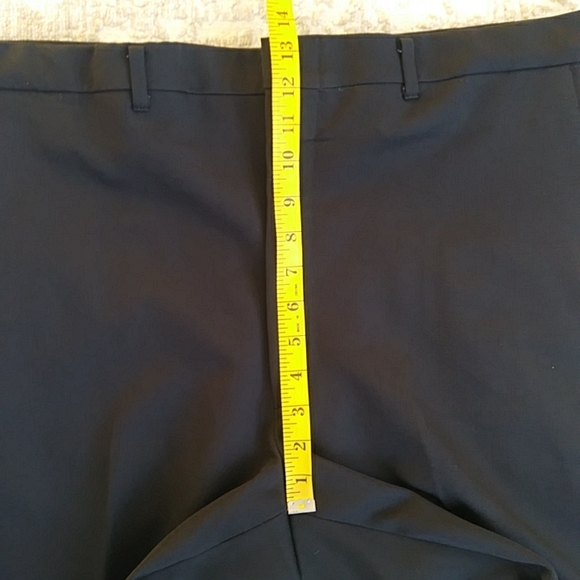 Flexslax Perma-Prest Full Fit Dress Formal Pants 40 x 30 Black - Picture 12 of 13